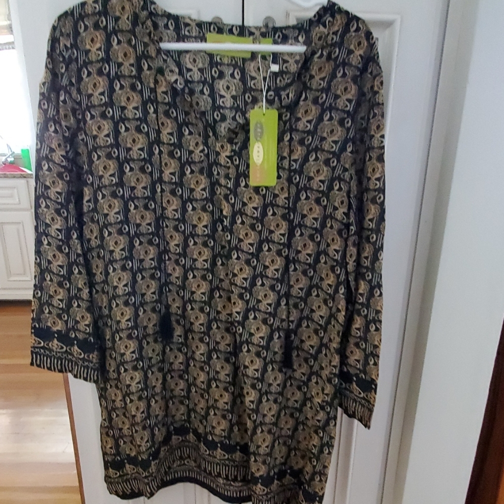 Rock Flower Paper tunic